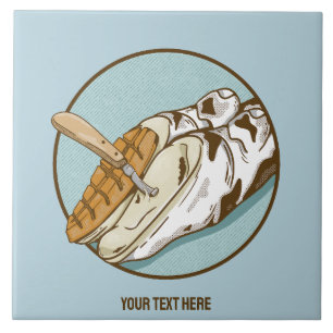 Cow hoof trimming ceramic tile