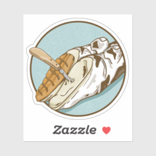 Cow hoof trimming sticker