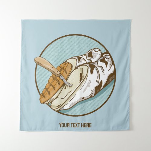 Cow hoof trimming tapestry