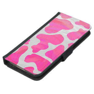 Cow Hot Pink and White Print Samsung Galaxy S5 Wallet Case