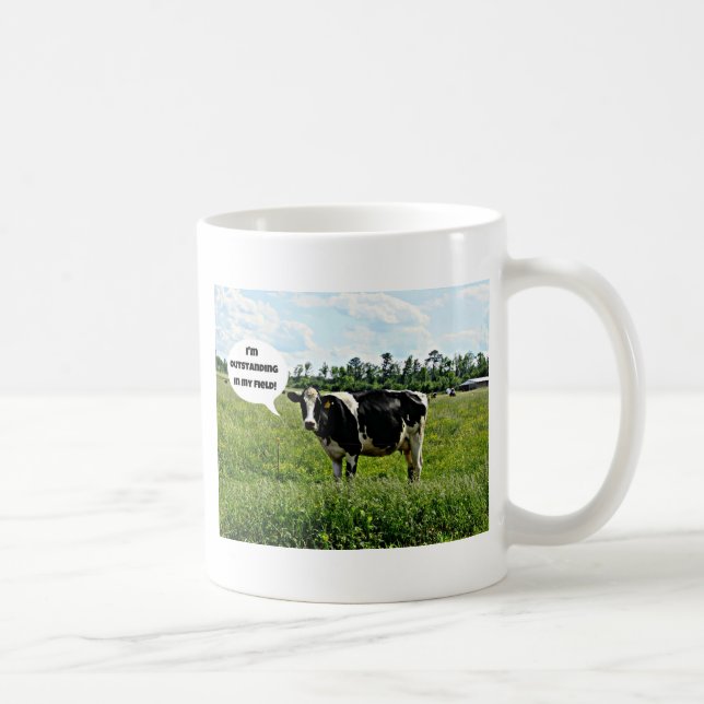Cow Humor Coffee Mug (Right)