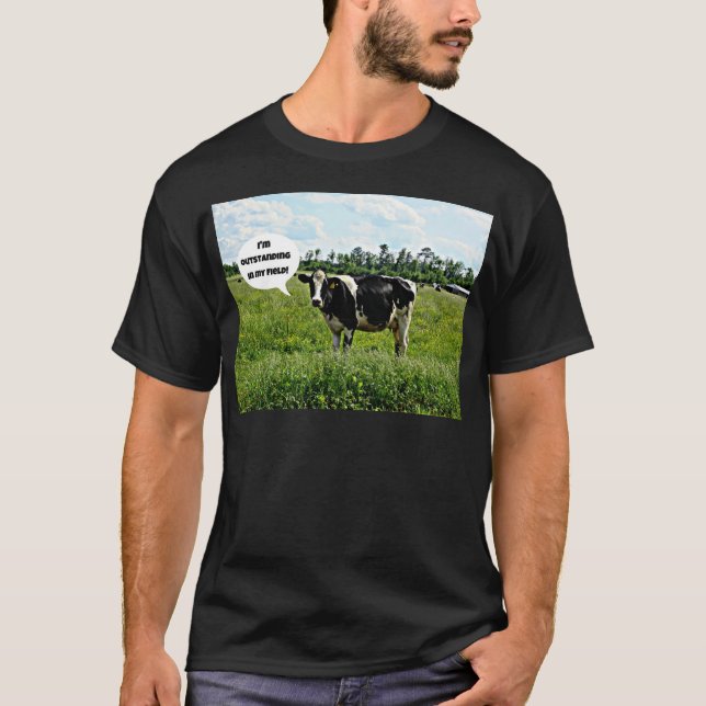 Cow Humor T-Shirt (Front)