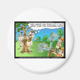 Cow Hunting Season Funny Tees Mugs Cards & Gifts Magnet