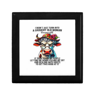 Cow I Didn't Just Turn Into A Grouchy Old Woman Ov Gift Box