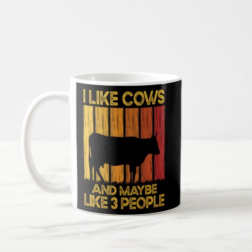 Cow I Like Cows And Maybe Like 3 People Farming An Coffee Mug