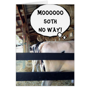 COW IF I WAS A GOAT I'D SAY YOU ARE KIDDING 5Oth? Cards