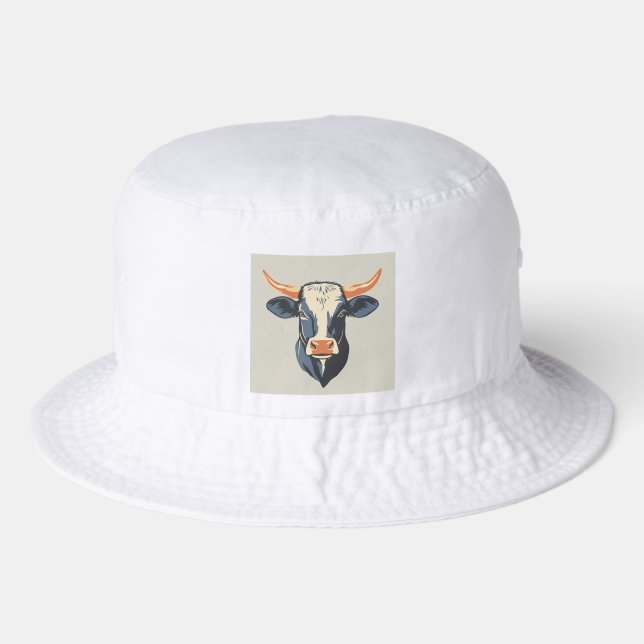 Cow, image, bucket hat ! (Front)