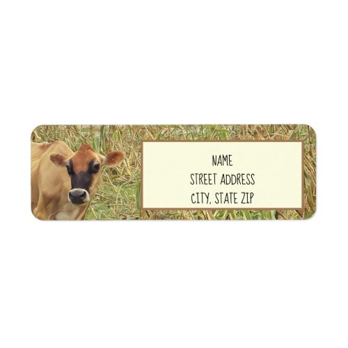 Cow in a Cornfield Address Labels
