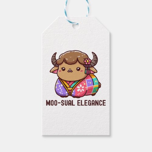 Cow in Elegance in Highland Gift Tags