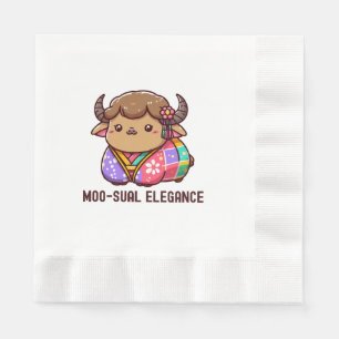 Cow in Elegance in Highland Napkins
