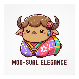 Cow in Elegance in Highland Photo Print