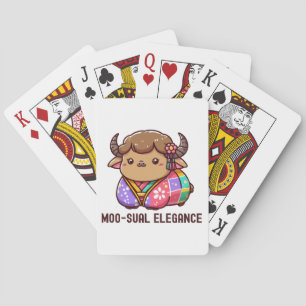 Cow in Elegance in Highland Poker Cards