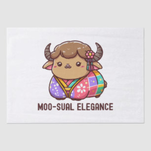 Cow in Elegance in Highland Tissue Paper