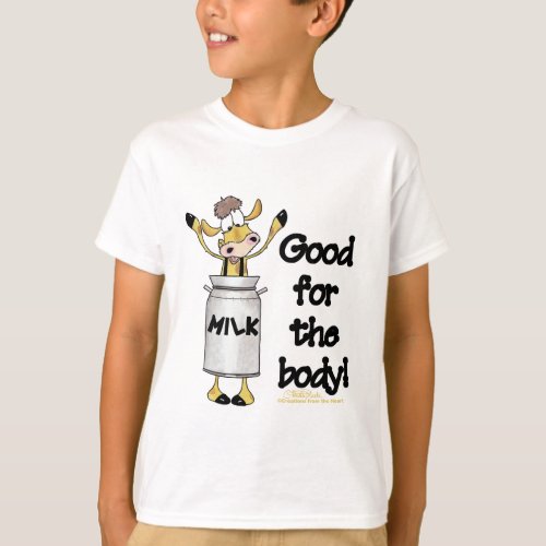 Cow in Milk Can T_Shirt