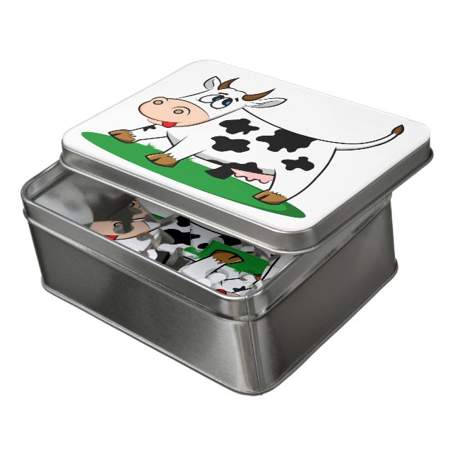 Cow Jigsaw Puzzle (Lid Open)