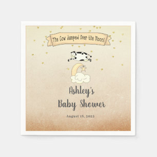 Cow Jumped Over The Moon Baby Shower Napkins