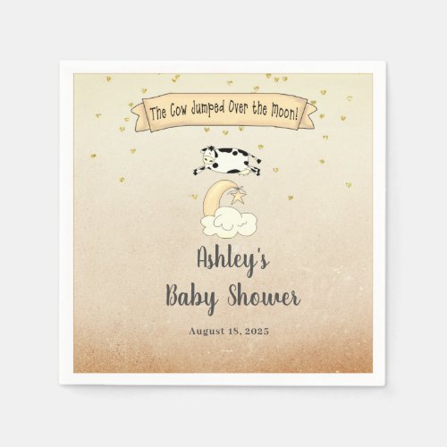 Cow Jumped Over The Moon Baby Shower     Napkins