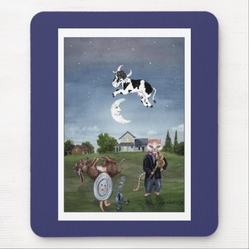 Cow Jumped Over the Moon Mouse Pad