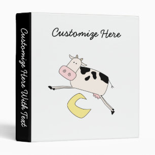 Cow Jumps Over Moon 3 Ring Binder