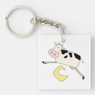 Cow Jumps Over Moon Keychain