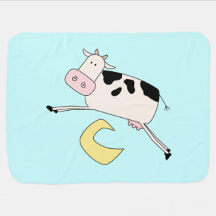 Cow Jumps Over Moon Swaddle Blanket