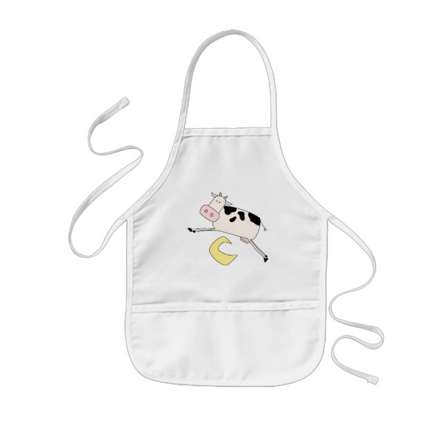 Cow Jumps Over Moon Tshirts and Gifts Kids' Apron (Front)