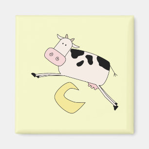 Cow Jumps Over Moon Tshirts and Gifts Magnet
