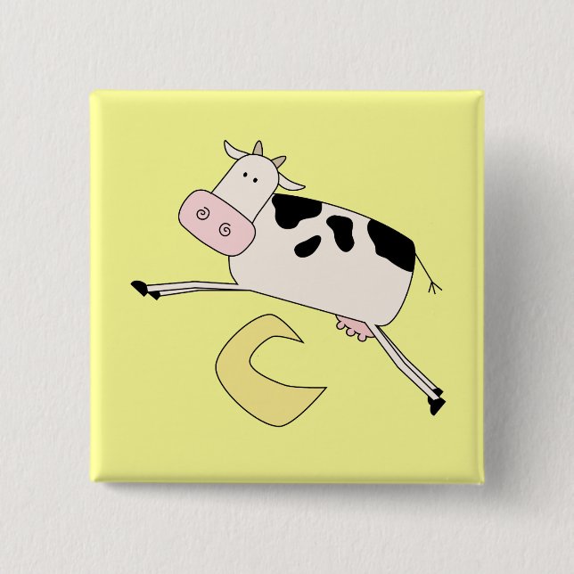 Cow Jumps Over Moon Tshirts and Gifts Pinback Button (Front)
