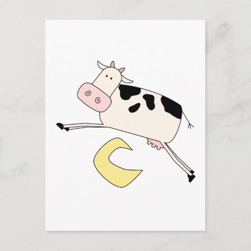 Cow Jumps Over Moon Tshirts and Gifts Postcard