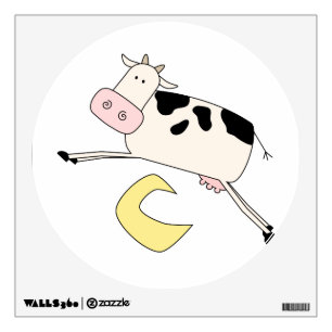 Cow Jumps Over Moon Wall Decal