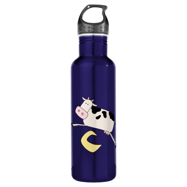 Cow Jumps Over Moon Water Bottle (Front)