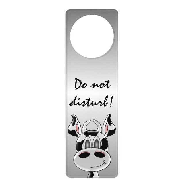 Cow Just Add Text Door Hanger (Front)