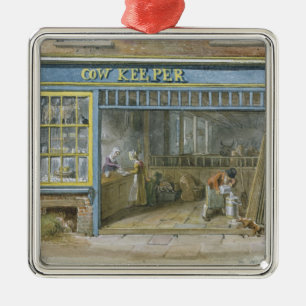 Cow Keeper, 1825 Metal Ornament