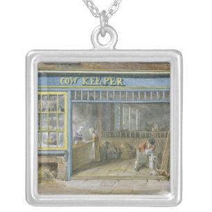 Cow Keeper, 1825 Silver Plated Necklace