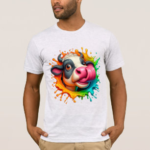 Cow licking nose T-Shirt