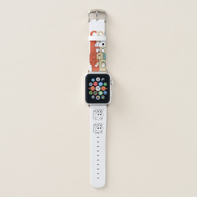 Cow Little Kettle  Apple Watch Band (Front)