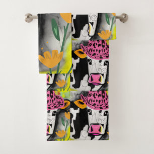 Cow Love Bath Towel Set