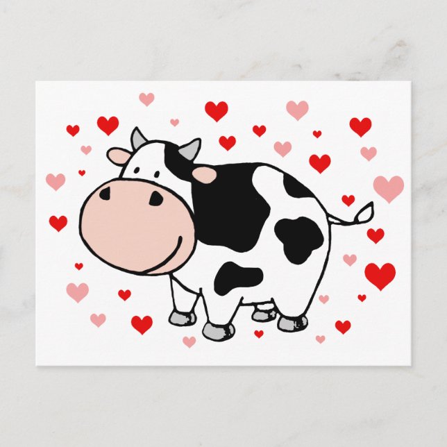 Cow Love Postcard (Front)