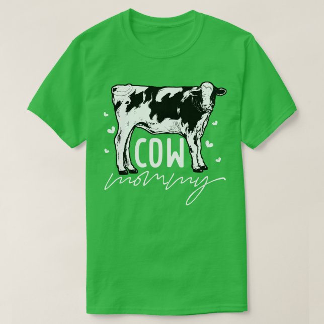 Cow lover Cow Mommy T-Shirt (Design Front)