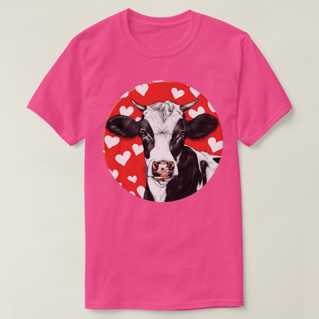 Cow Lover Design T-Shirt (Design Front)