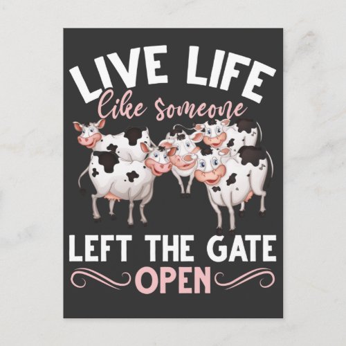 Cow Lover Farm Animal Humor Heifer Farming Joke Postcard