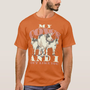Cow Lover Farming Farm Animal Farmer Funny Cow T-Shirt