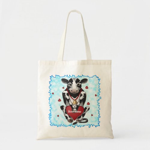 Cow Lover  hat Tote Bag