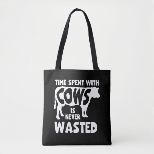 Cow Lover Hilarious Heifer Grazing Animal Farming Tote Bag