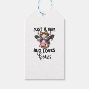 Cow Lover Just A Girl Who Loves Cows _1 Gift Tags