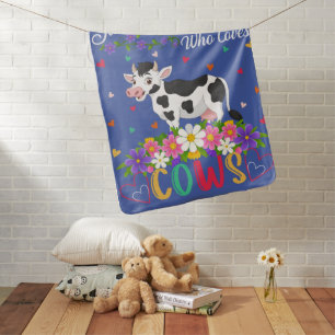 Cow Lover Just A Girl Who Loves Cows Baby Blanket