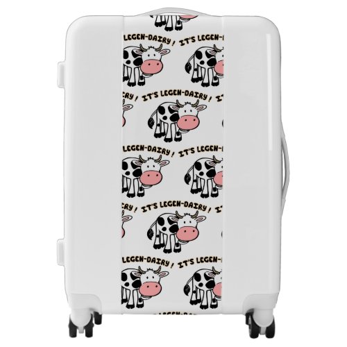 Cow Luggage Legen_dairy pun funny pattern