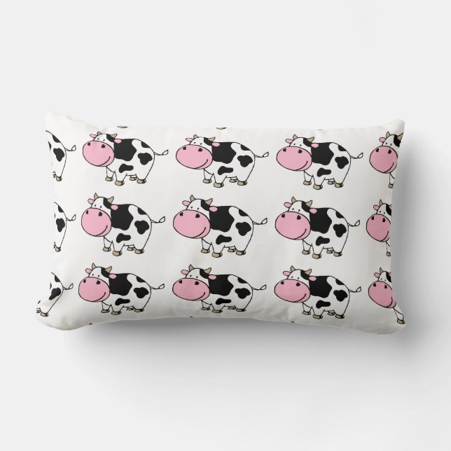 Cow Lumbar Pillow (Front)