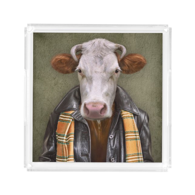 Cow Man Acrylic Tray (Front)