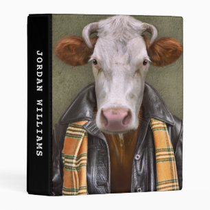 Cow Man   Add Your Name Mini Binder